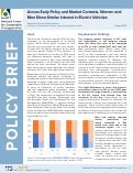 Cover page: Across Early Policy and Market Contexts, Women and Men Show Similar Interest in Electric Vehicles