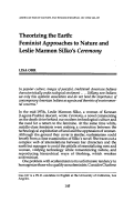 Cover page: Theorizing the Earth: Feminist Approaches to Nature and Leslie Marmon Silko's Ceremony