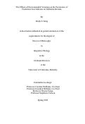 Cover page: The Effects of Environmental Variation on the Persistence of Freshwater Invertebrates in California Streams