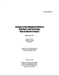 Cover page: The Impact of Labor-Management Relations on Urban Mass Transit Performance: Notes on Research in Progress