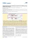 Cover page: Understanding the Bias Introduced in Quantum Dot Blinking Using Change Point Analysis