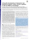 Cover page: Cell-specific discrimination of desmosterol and desmosterol mimetics confers selective regulation of LXR and SREBP in macrophages