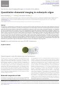 Cover page: Quantitative elemental imaging in eukaryotic algae