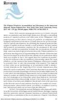 Cover page: Book Review: <em> The Filipino Primitive: Accumulation and Resistance in the American Museum </em>