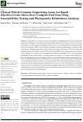 Cover page: Clinical Whole-Genome Sequencing Assay for Rapid Mycobacterium tuberculosis Complex First-Line Drug Susceptibility Testing and Phylogenetic Relatedness Analysis.