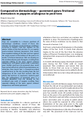 Cover page: Comparative dermatology--pavement paws: frictional dermatosis in puppies analogous to pool toes