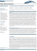 Cover page: Snowmelt Timing as a Determinant of Lake Inflow Mixing