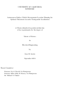 Cover page: Autonomous Surface Vehicle Measurement Location Planning for Optimal Underwater Acoustic Transponder Localization