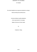 Cover page: The urban neighborhood, depressive symptoms, and age: stress and psychosocial resources