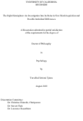 Cover page: The Right Hemisphere: An Investigation into Its Roles in New Word Acquisition and Possible Individual Differences