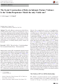 Cover page: Erratum to: Pushing the Paradigm: Addressing Controversies over LGBTQ Intimate Partner Violence?