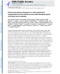 Cover page: Pronounced species divergence in corticospinal tract reorganization and functional recovery after lateralized spinal cord injury favors primates