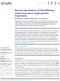 Cover page: Recovering mixtures of fast-diffusing states from short single-particle trajectories