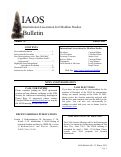 Cover page: IAOS Bulletin 32