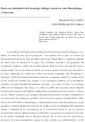 Cover page: Hacia una redefinición del desarraigo: diálogos narrativos entre Mozambique y Venezuela