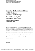 Cover page: Assessing the Benefits and Costs of ITS Projects: Volume 1 Methodology