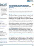 Cover page: Global Observations and CMIP6 Simulations of Compound Extremes of Monthly Temperature and Precipitation.