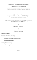 Cover page: A space of intersections : campus- based Women's centers and the third space between public and private spheres