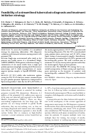 Cover page: Feasibility of a streamlined tuberculosis diagnosis and treatment initiation strategy