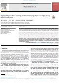 Cover page: Explainable machine learning of the underlying physics of high-energy particle collisions