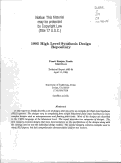 Cover page: 1995 high level synthesis design repository