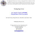 Cover page: Los Angeles County Calworks Transportation Needs Assessment