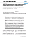 Cover page: Using in silico models to simulate dual perturbation experiments: procedure development and interpretation of outcomes