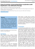 Cover page: Clinical resolution of generalized lichen amyloidosis with dupilumab: a new alternative therapy