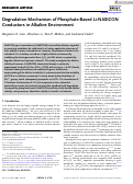 Cover page: Degradation Mechanism of Phosphate‐Based Li‐NASICON Conductors in Alkaline Environment