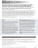 Cover page: Blood Gene Expression and Immune Cell Subtypes Associated with Chronic Obstructive Pulmonary Disease Exacerbations.