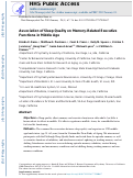 Cover page: Association of Sleep Quality on Memory-Related Executive Functions in Middle Age