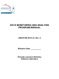 Cover page: DATA MONITORING AND ANALYSIS PROGRAM MANUAL