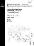 Cover page: Dynamical instability of brane solutions with A self-tuning Cosmological Constant