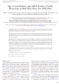 Cover page: Age, comorbidities, and AIDS predict a frailty phenotype in men who have sex with men.