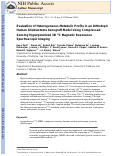 Cover page: Evaluation of heterogeneous metabolic profile in an orthotopic human glioblastoma xenograft model using compressed sensing hyperpolarized 3D 13C magnetic resonance spectroscopic imaging