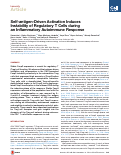 Cover page: Self-antigen-Driven Activation Induces Instability of Regulatory T Cells during an Inflammatory Autoimmune Response