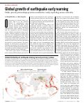 Cover page: Global growth of earthquake early warning