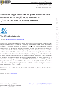 Cover page: Search for single vector-like B quark production and decay via B → bH(bb¯) in pp collisions at s = 13 TeV with the ATLAS detector