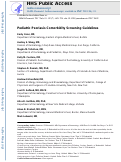 Cover page: Pediatric Psoriasis Comorbidity Screening Guidelines