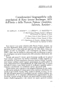 Cover page: Considerazioni biogeografiche sulle popolazioni di <i>Rana latastei</i> Boulenger, 1879 dell’Istria e della Pianura Padana (Amphibia, Salientia, Ranidae)