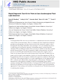 Cover page: Rapid Diagnostic Test Kit for Point-of-Care Cerebrospinal Fluid Leak Detection