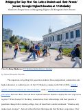 Cover page of Bridging the Gap: First Gen Latinx Students and their Parents’ Journey through Higher Education at UC Berkeley