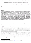 Cover page: New interaction potentials for alkali and alkaline-earth aluminosilicate glasses