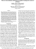 Cover page: What are the mechanisms underlying metacognitive learning in the context of planning?