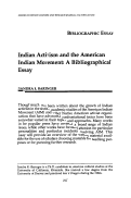 Cover page: Indian Activism and the American Indian Movement: A Bibliographical Essay
