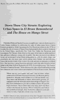 Cover page: Down These City Streets: Exploring Urban Space in <em>El Bronx Remembered and The House on Mango Street</em>