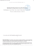 Cover page: Optimizing The Biogeochemical Argo Float Distribution