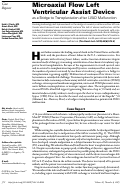 Cover page: Microaxial Flow Left Ventricular Assist Device as a Bridge to Transplantation after LVAD Malfunction.