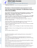 Cover page: Biomarkers of mineral metabolism and progression of aortic valve and mitral annular calcification: The Multi-Ethnic Study of Atherosclerosis