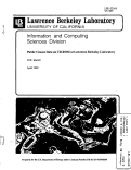 Cover page: Public Census Data on CD-ROM at Lawrence Berkeley Laboratory
